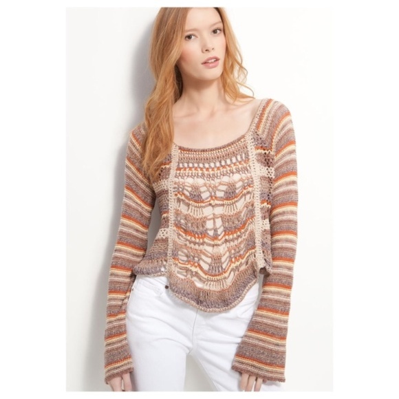 Free People Sweaters - Free People Phoenix crochet sweater
